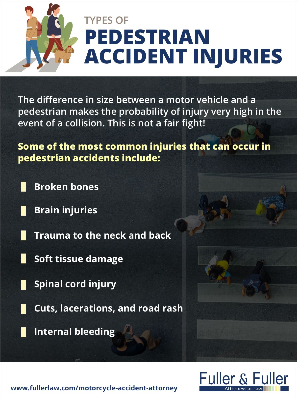 Types of Pedestrian Accident Injuries