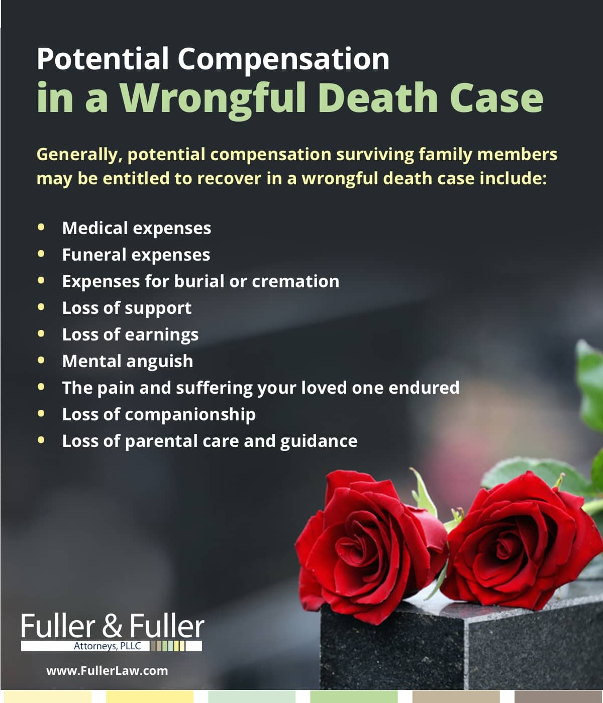 Damages in a Washington wrongful death claim | Fuller and Fuller, Attorneys PLLC