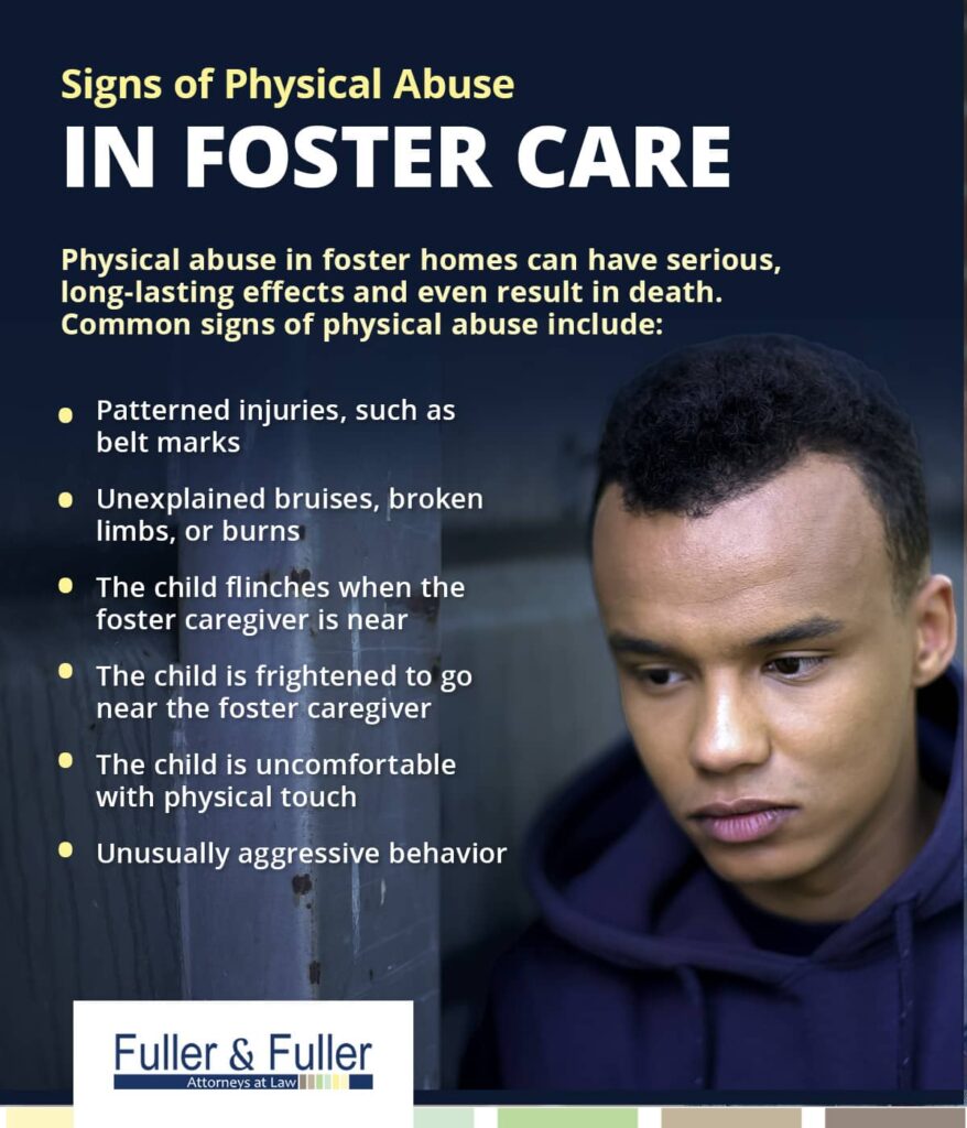 signs of foster care physical abuse list | Fuller and Fuller, Attorneys PLLC