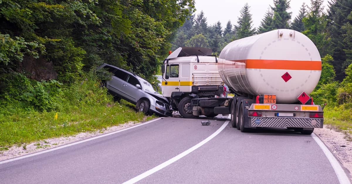 Truck and Car Accident. Looks like it's time to call a commercial truck accident attorney.
